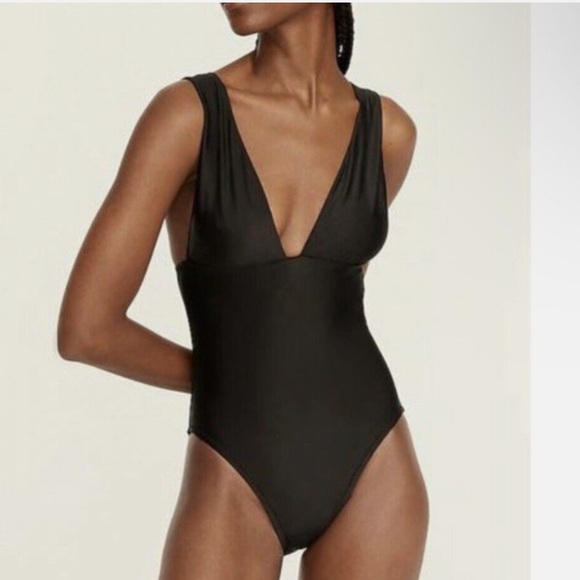 J. Crew Ava Deep Plunge Swimsuit Size 20 - Picture 1 of 8